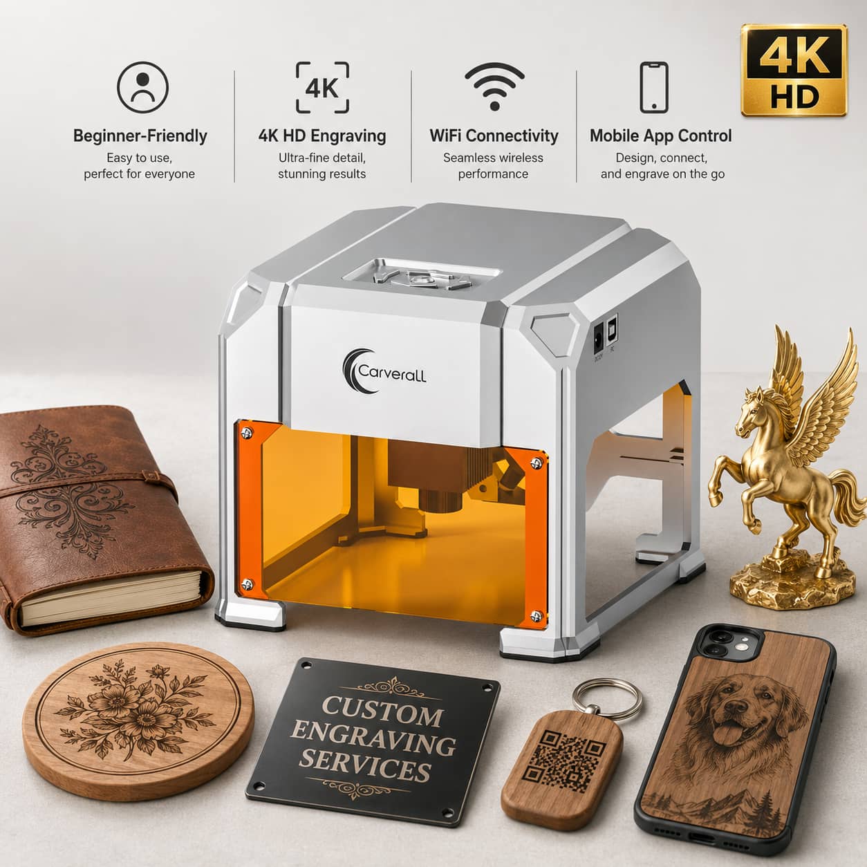 Industrial Laser Equipment - Carverall Laser Engraver Machine, K4 3W,