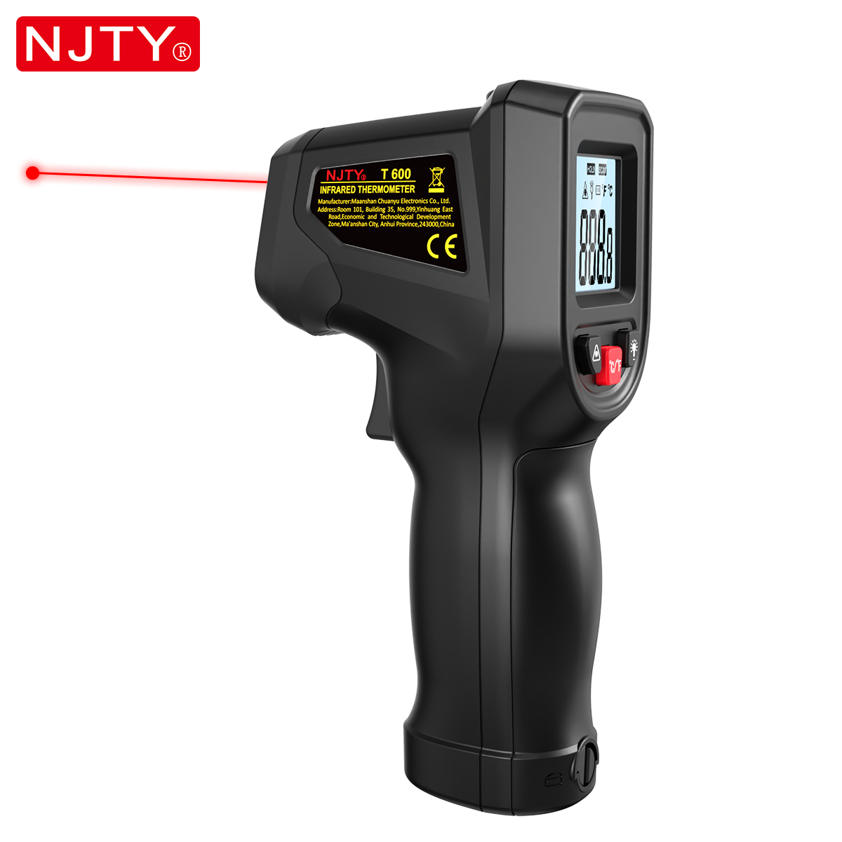 Industrial Infrared Laser - NJTY T600 Infrared Thermometer Gun Non-Contact