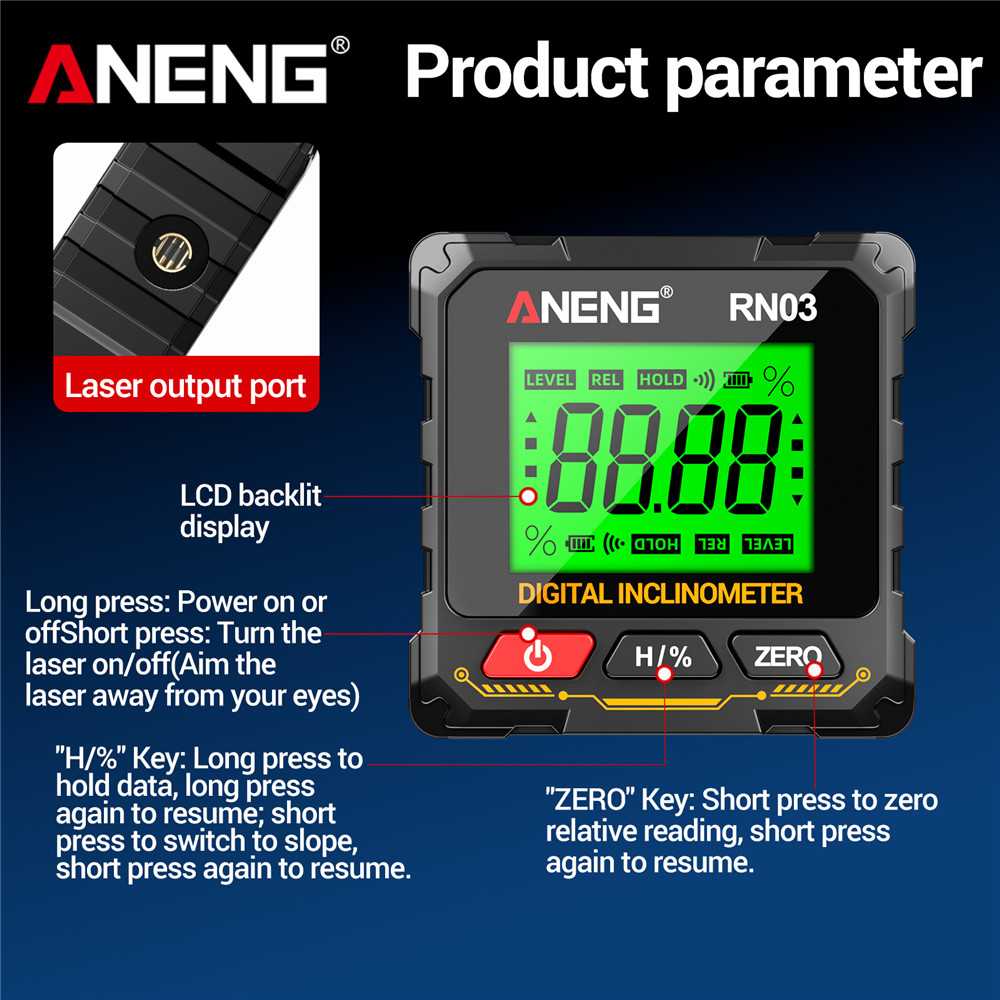 ANENG RN02/RN03 Laser Digital  - đánh giá và giá Industrial Laser Alignment