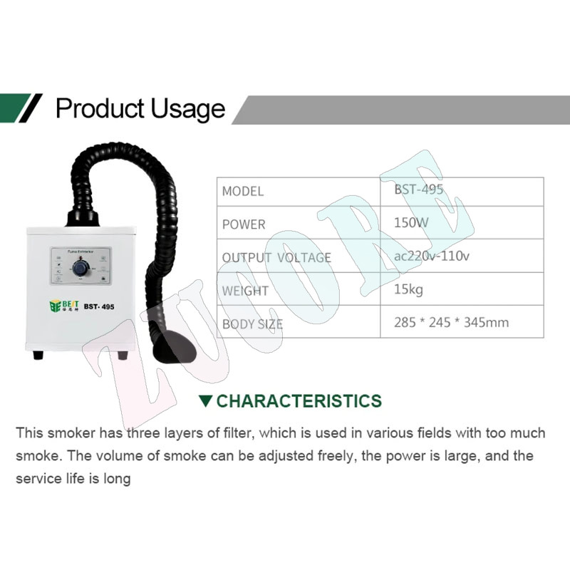 BST-495 filter Exhaust Industr - đánh giá và giá Industrial Laser Solder Iron
