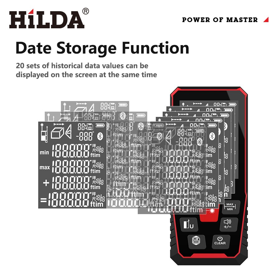 Hilda Laser Khoảng Cách 50M/10 - đánh giá và giá Industrial Laser Rangefinder