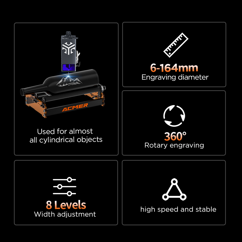 ACMER M3 Laser Rotary Roller 3 - đánh giá và giá Industrial Laser Equipment