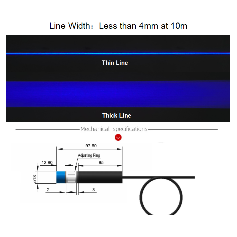 Adjustable Focusing Blue Line  - đánh giá và giá Industrial Blue Laser
