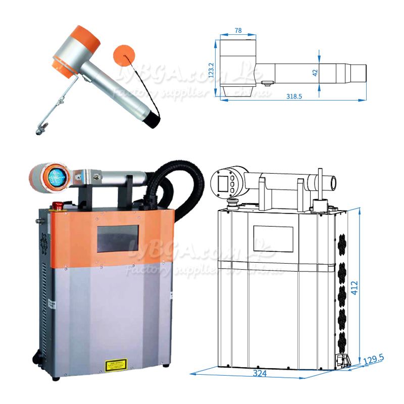 LY-LCG100A 100W Pulsed Laser C - đánh giá và giá Industrial Laser